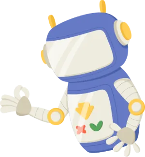 Animate cartoon of a droid or robot